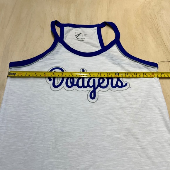 Womens G-III 4Her by Carl Banks MLB Los Angeles Dodgers Tank Top White XS New - Picture 8 of 10